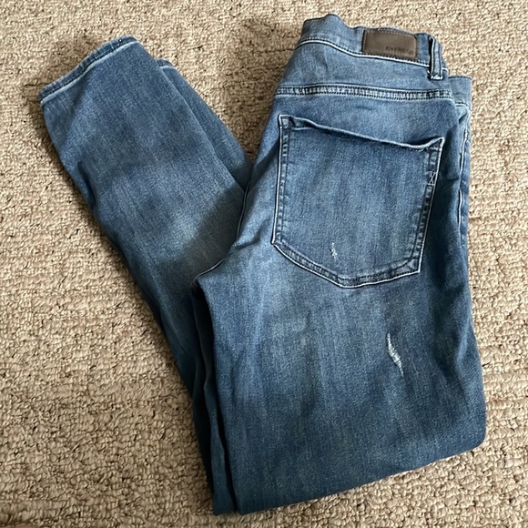 Women Express High Rise Distressed Ripped Stretch Ankle Legging Skinny Jeans - Picture 8 of 9